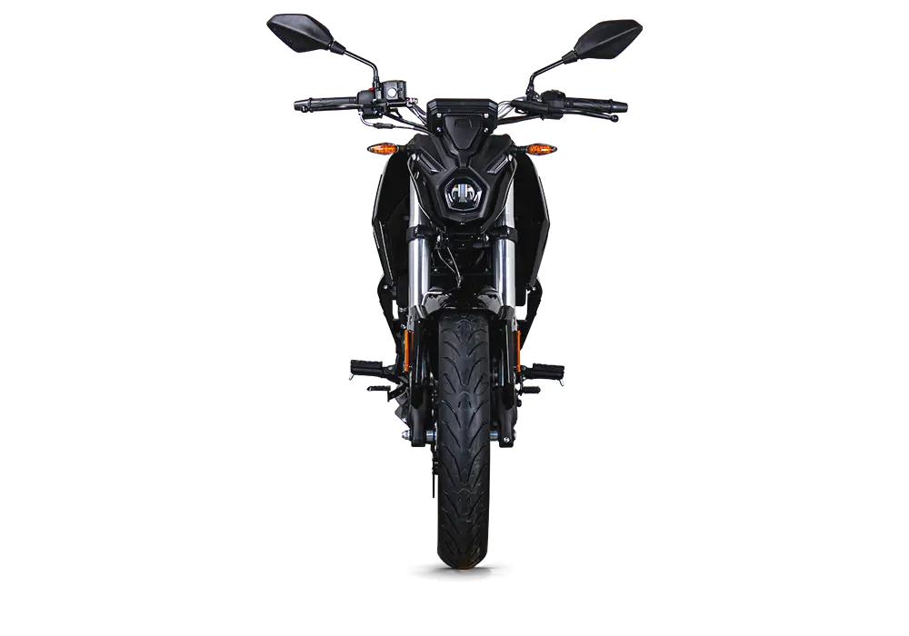front view, black